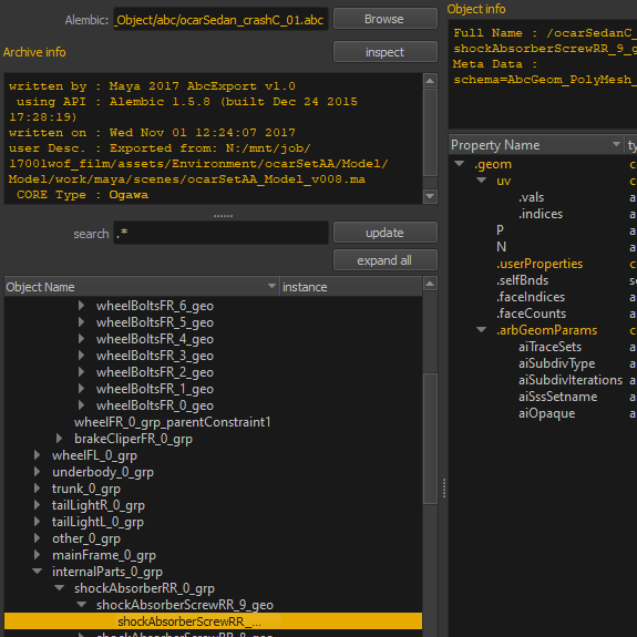 Dive into OpenEXR metadata and Alembic